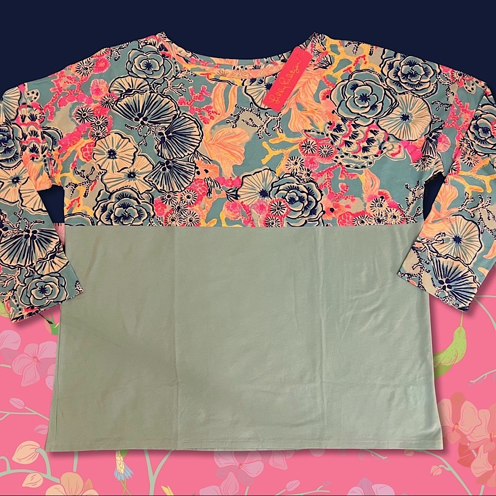 🌸🍃Lilly Pulitzer Finn Top XXL NWT 🍃🌸